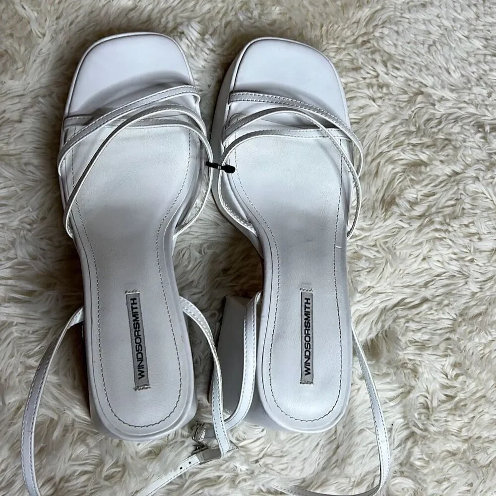 Windsor Smith Heather white Windsor heel platforms